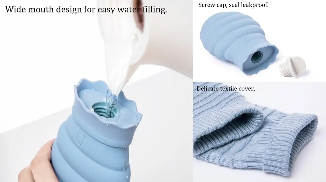 Xiaomi Youpin Jordan & Judy Hot Water Bottle with Knitted Cover