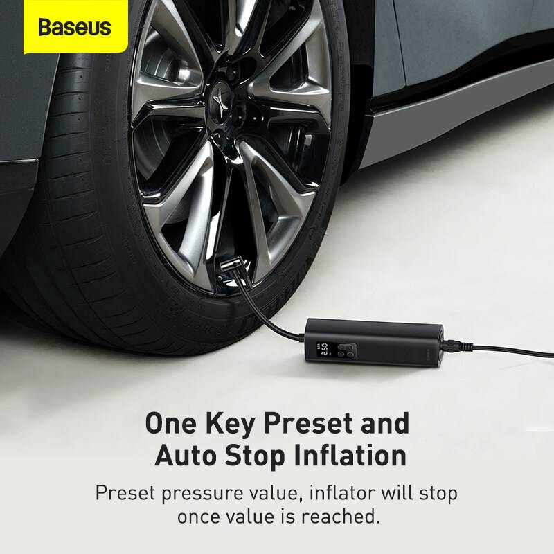 Baseus Super Mini 12V Car Air Compressor Inflator Pump