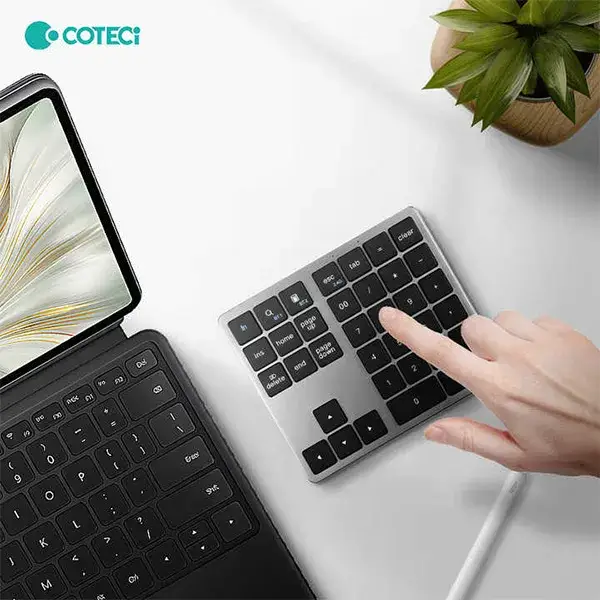COTECi OF-031 Mini 35-Keys Wireless Bluetooth Numeric Keypad