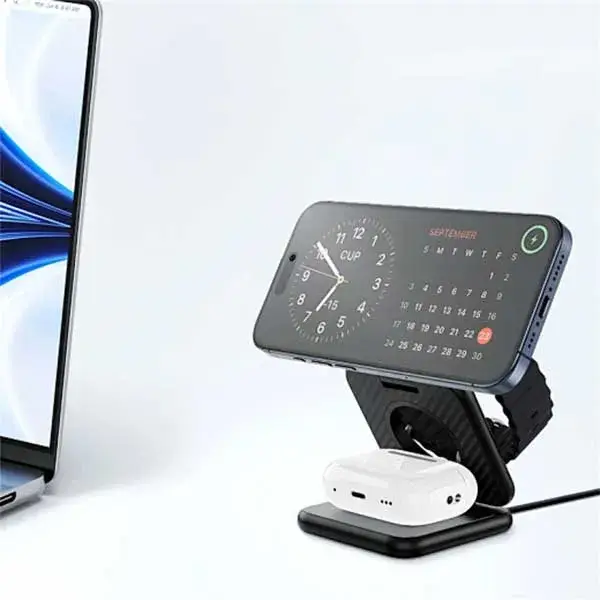 WiWU Warrior W035 3-in-1 Wireless Charging Station