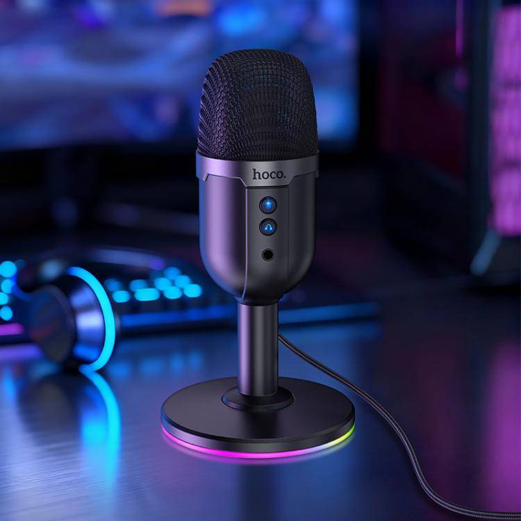 hoco L25 Bright USB-A Port RGB Desktop Microphone