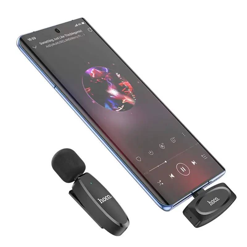 HOCO L15 Wireless Bluetooth Lavalier Microphone for Smartphones and Cameras