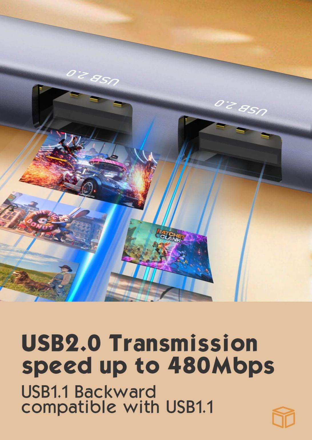 LDNIO DS-34U 4-in-1 USB-C Hub Docking Station