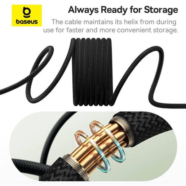 Baseus Tungsten Gold Series 100W Fast Charging Cable USB-C to USB-C 1m