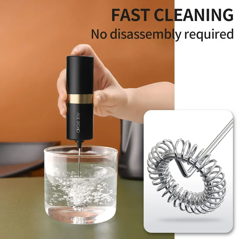 Xiaomi Circle Joy Silver Knight Handheld Milk Frother Drink & Coffee Mixer