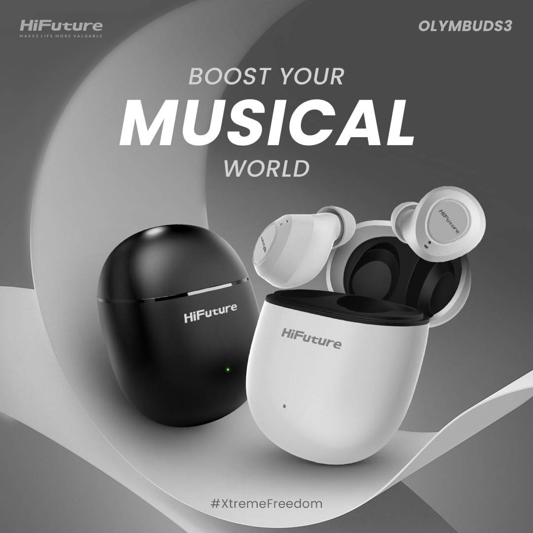 HiFuture OlymBuds 3 True Wireless Earbuds with Comfort Fit Design