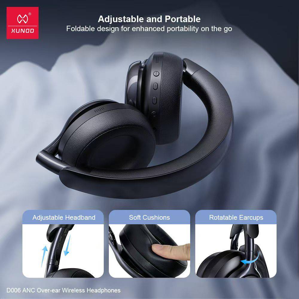 XUNDD D006 ANC Over-Ear Wireless Headphones