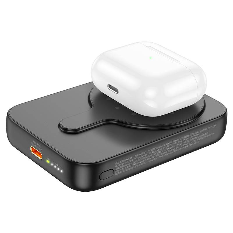 Hoco J117A 10000mAh MagSafe Magnetic Wireless Power Bank with Fast Charging