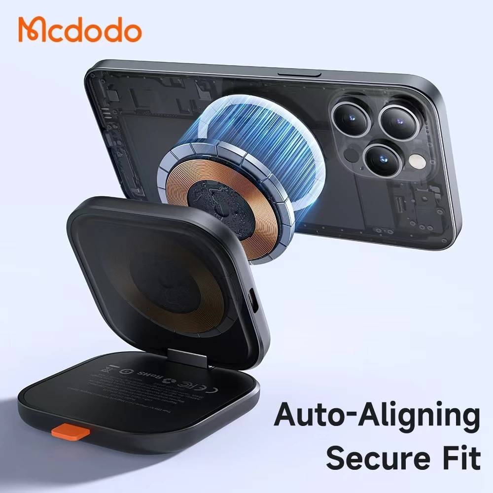 McDodo CH-216 15W 2-in-1 Foldable Magnetic Wireless Charger