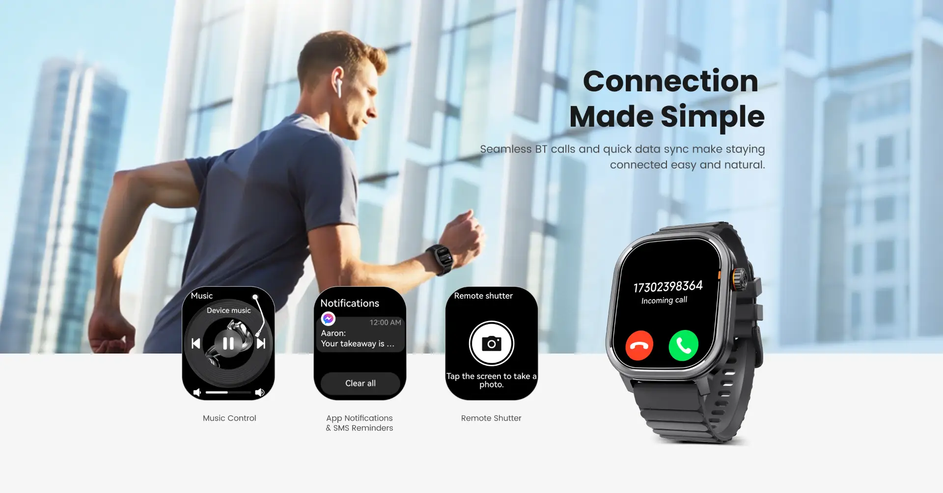 KOSPET Pulse AMOLED Bluetooth Calling Smartwatch Grey