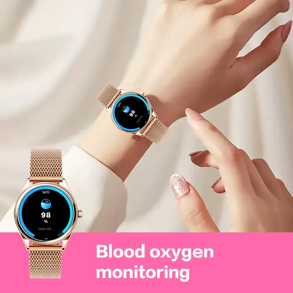 Valdus VL60 Pro AMOLED Bluetooth Calling Ladies Smartwatch