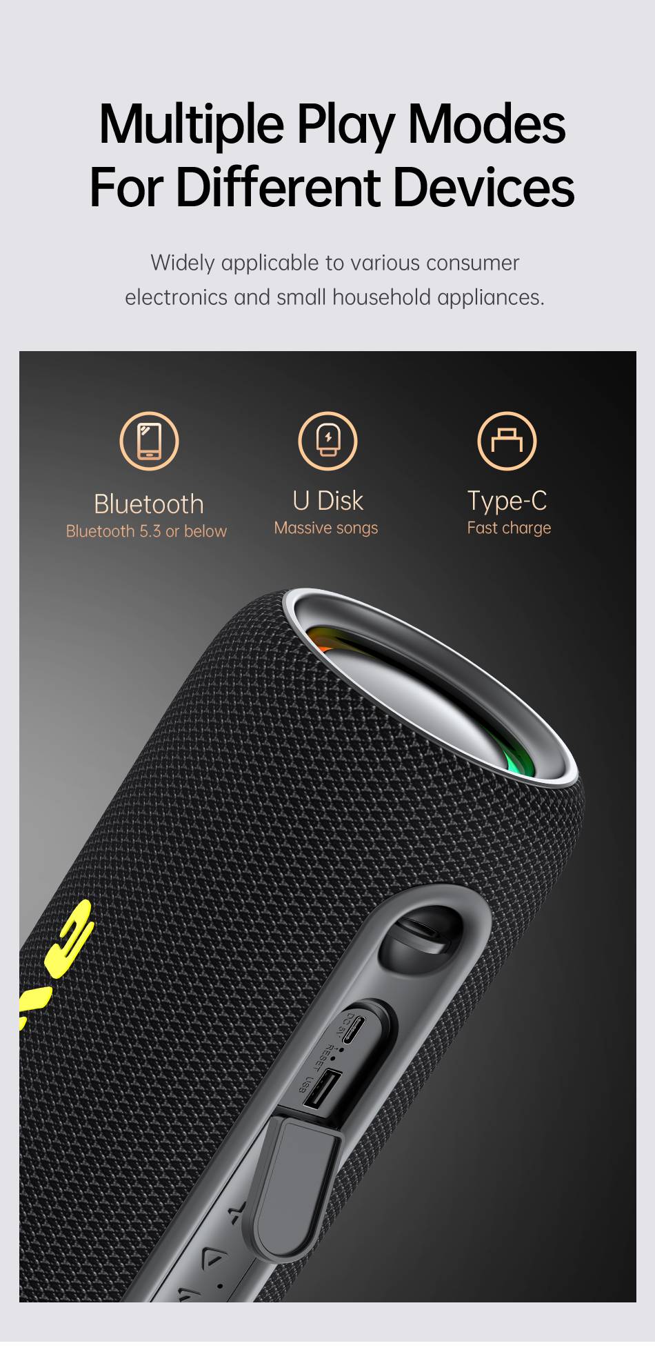 Awei Y1000 Stereo Sound Wireless Bluetooth Speaker
