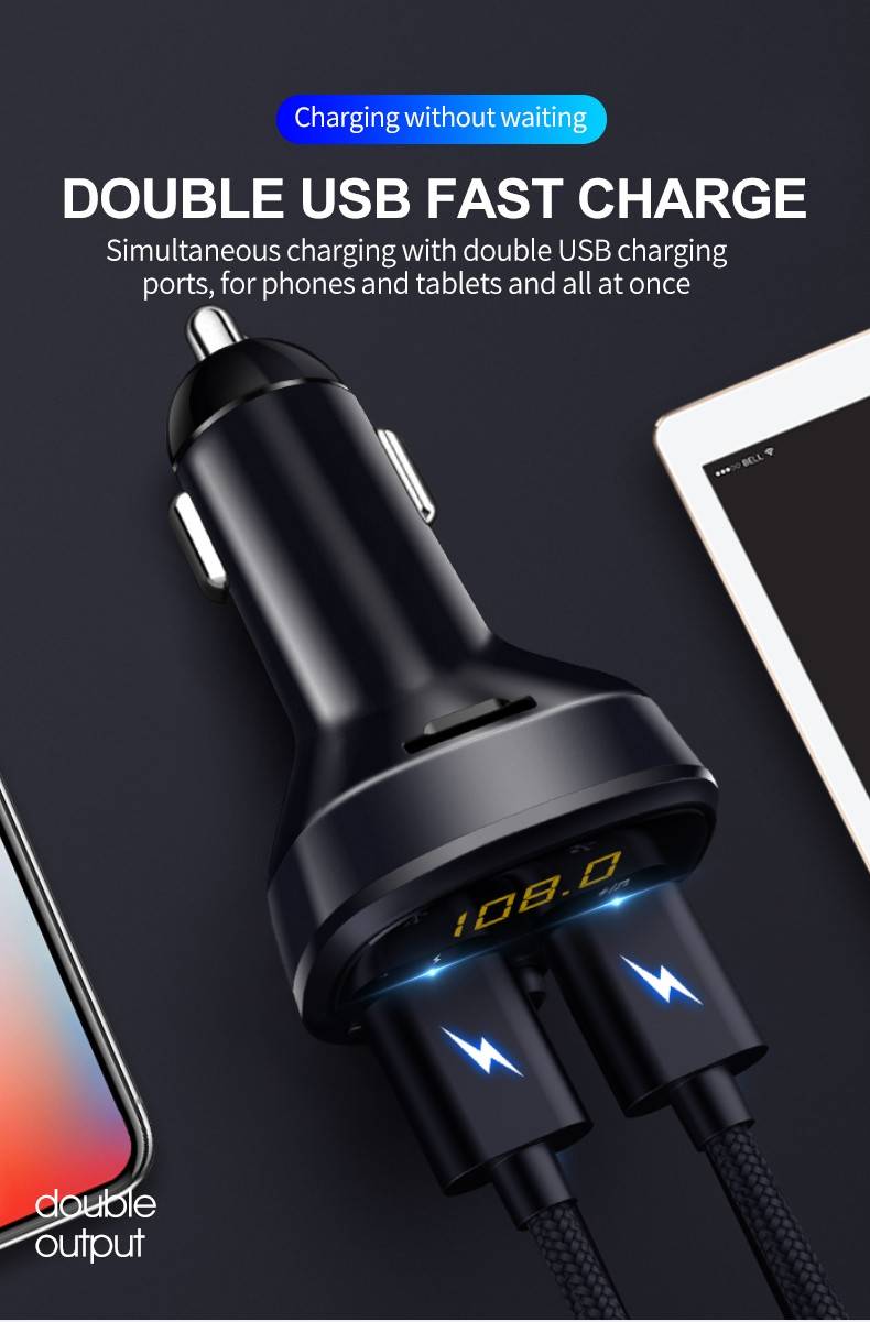 Wekome WP-C26 JUE Series Wireless Car MP3 Player & Fast Car Charger