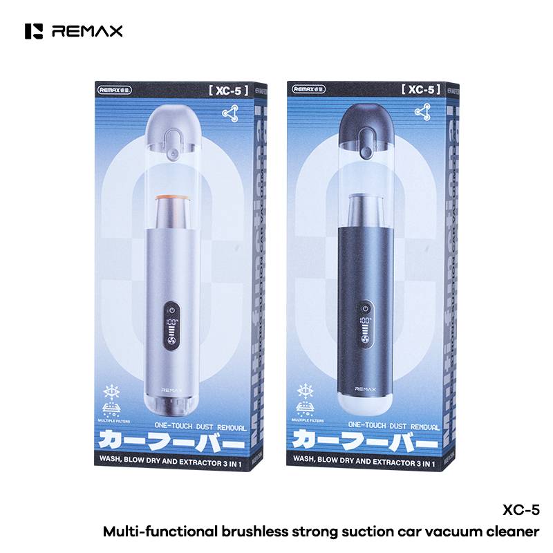 REMAX XC-5 Brushless Car Vacuum Cleaner Aluminum Alloy 3-Speed Dust Buster