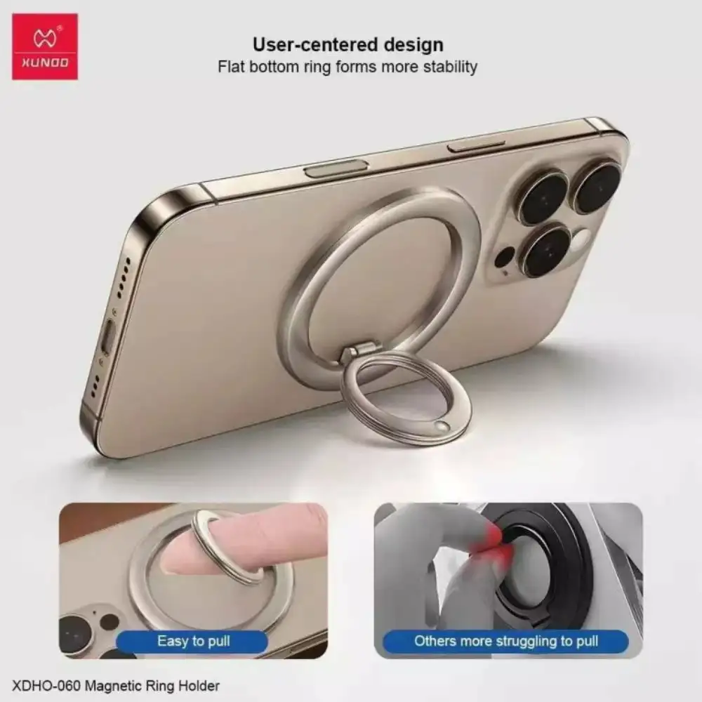 XUNDD XDHO-060 Magnetic Ring Holder Premium 360° Rotatable Phone Grip & Kickstand