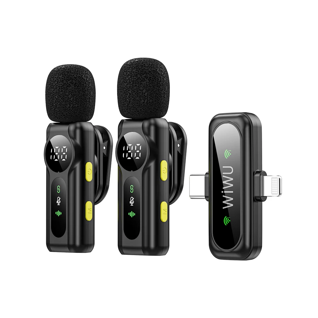 WiWU Wi-WM007 Dual Wireless Lavalier Microphone System