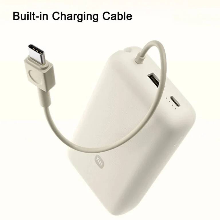 Xiaomi 20,000mAh 33W Fast Charging Power Bank with Built-in Cable