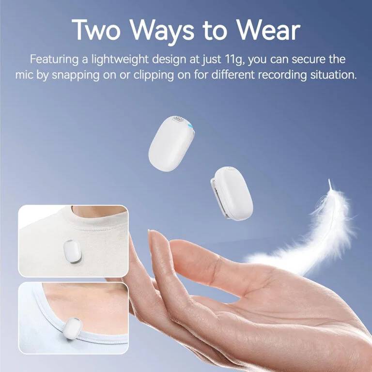 Ulanzi A30 Wireless Lavalier Tiny Mic Microphone