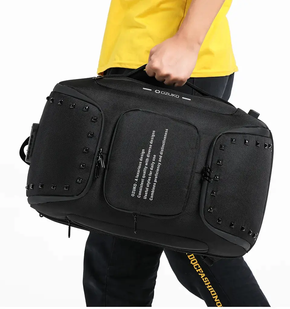 Ozuko 9284 Multifunctional Capacity Waterproof Anti-Theft Laptop Travel Backpack