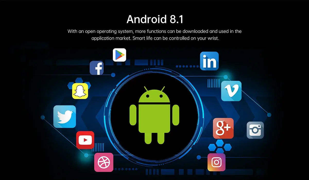 YES Power Link Android Smartwatch with 1.75″ AMOLED Display Rotating Camera & GPS