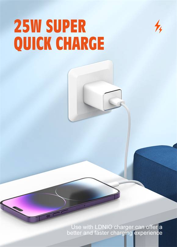 LDNIO LS891 25W Fast Charging USB to Lightning Data Cable