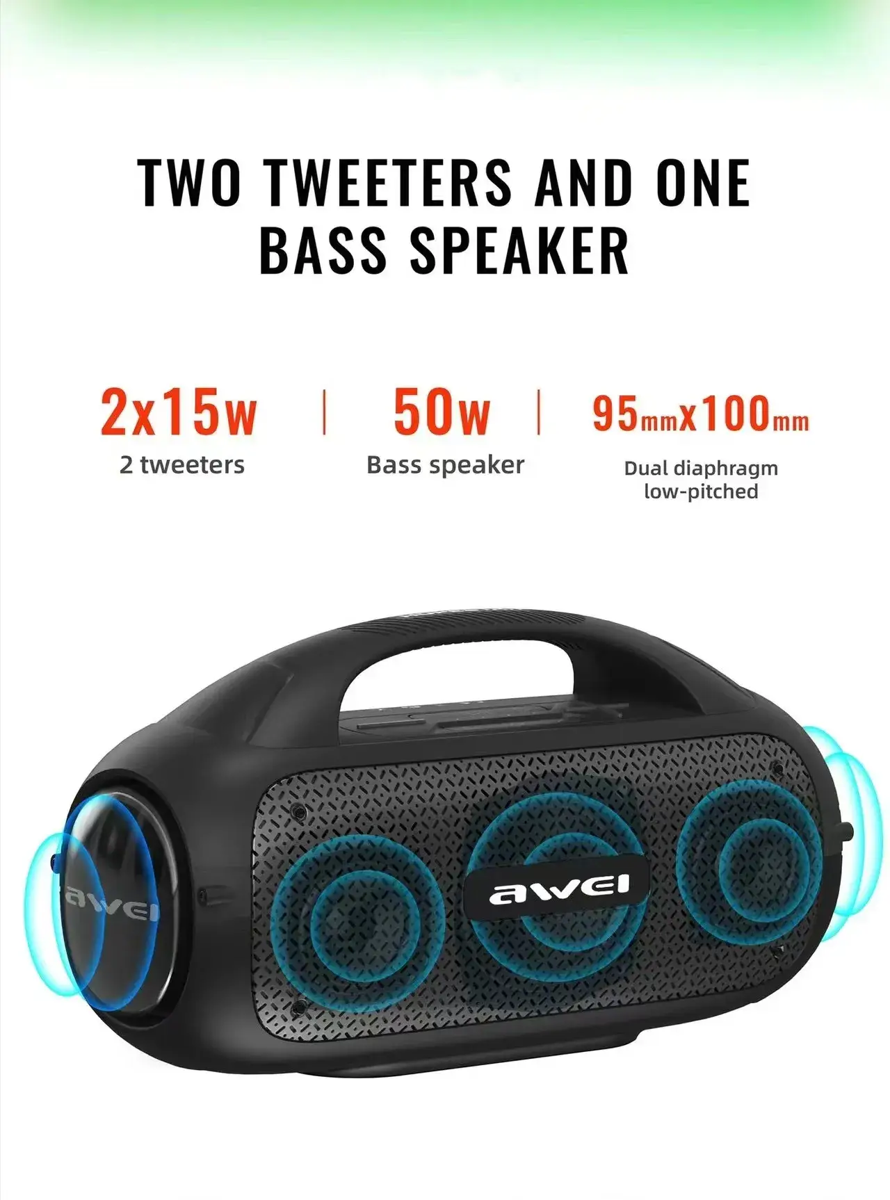 Awei Y886 Portable Outdoor Bluetooth Wireless Speaker