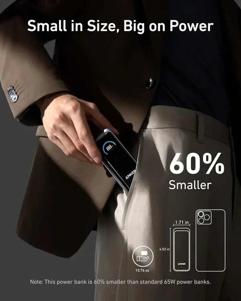 Anker Prime A1339 65W 9600mAh Fusion Power Bank with GaN Technology