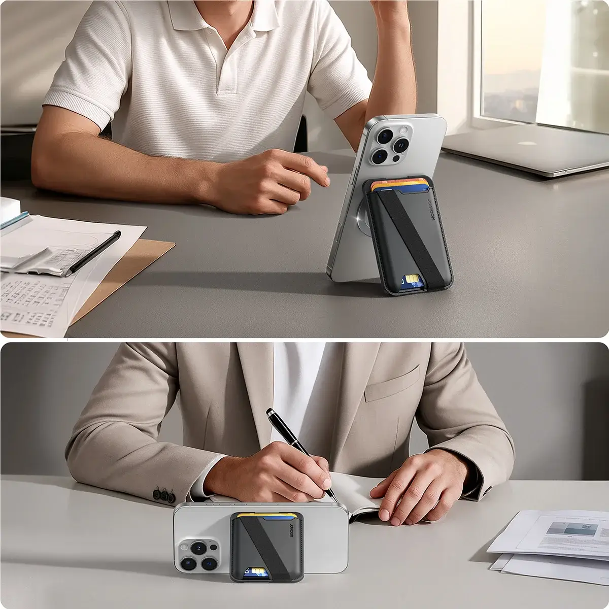 Joyroom JR-ZS432 MagSafe Card Holder Wallet with RFID Protection