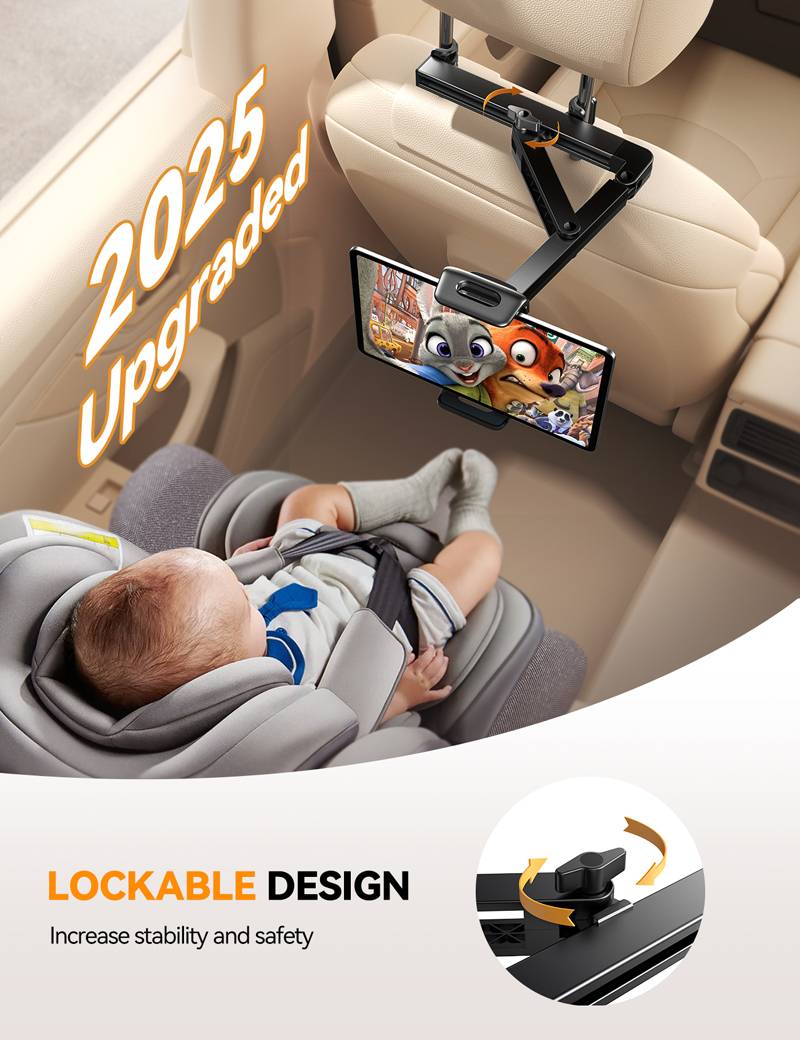 JOYROOM JR-ZS433 Universal Car Headrest Tablet Mount Holder