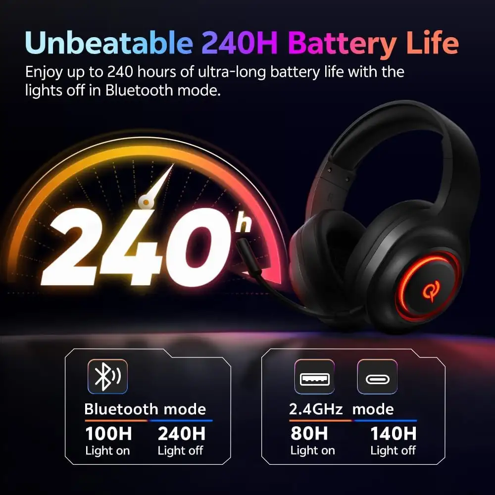 QCY Heroad V200 7.1 Virtual Headset H4GM