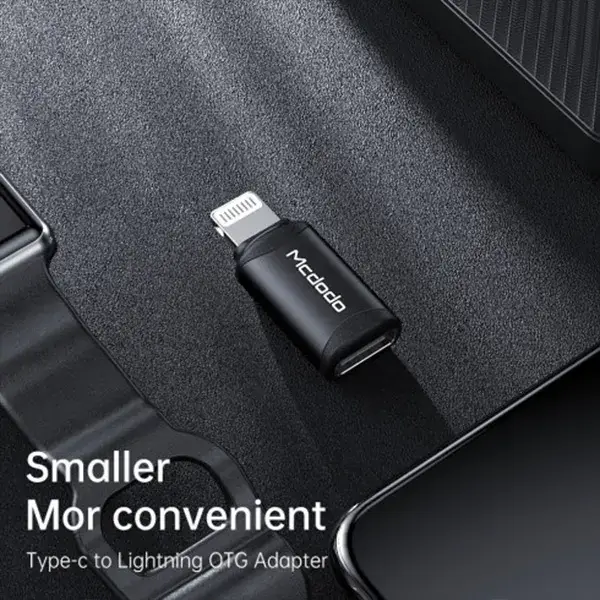 McDodo OT7680 Type-C to Lightning Adapter Connector Black