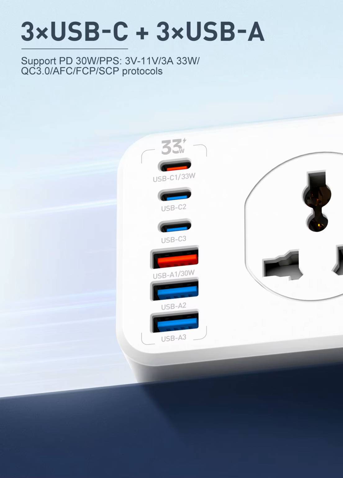 LDNIO SC10610C Universal Power Strip 10 Outlets 2M Cable