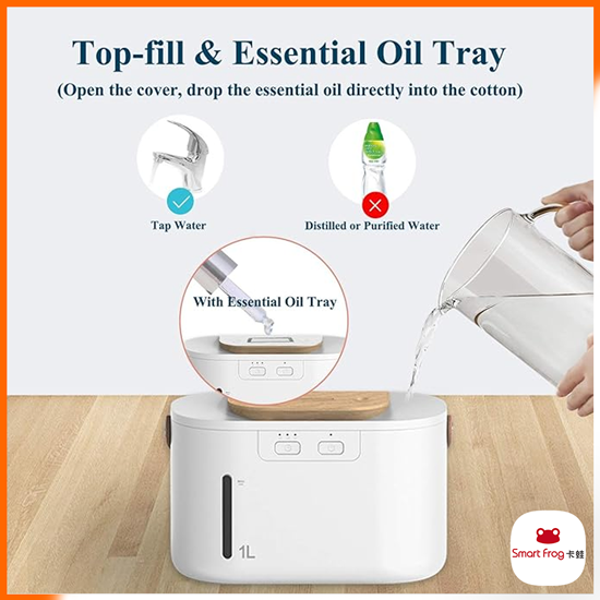 Xiaomi Smart Frog Dual Spray Portable Rechargeable Air Humidifier 1L Capacity
