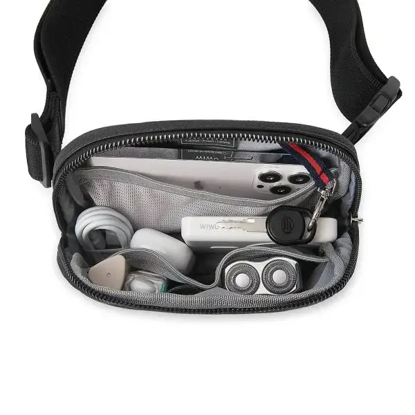 WIWU Lulu Unisex PU Leather Single-Shoulder Casual Crossbody Bag