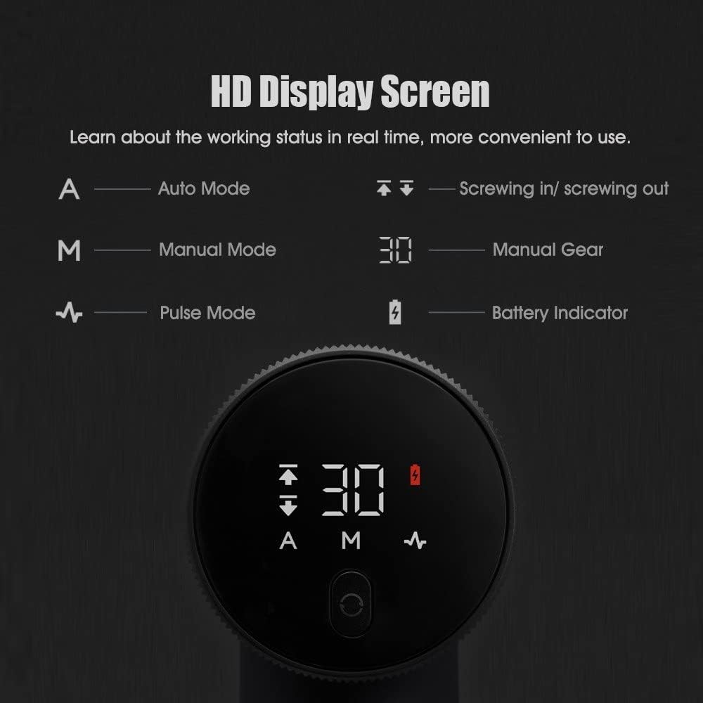 Xiaomi Mijia Brushless Cordless Electric Drill with Type-C Charging & Smart Display