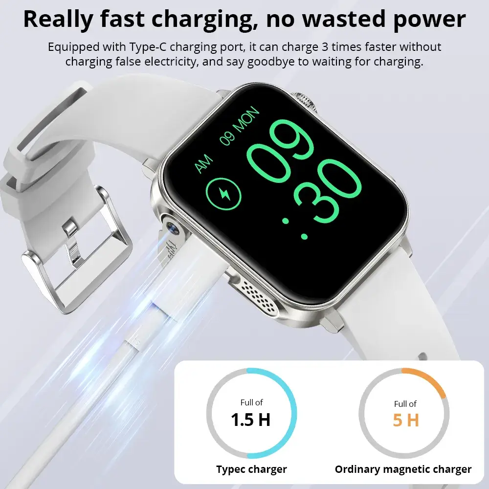 COLMI P80 Smartwatch with Dual Straps Silicone + Metal