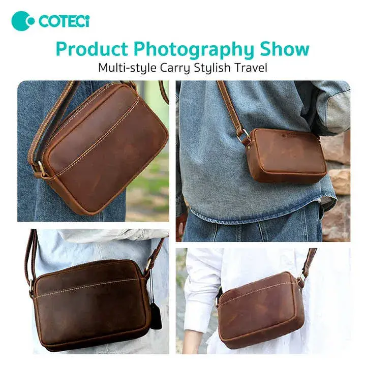 COTECi Luxury Series Genuine Leather Crossbody Bag OT-021