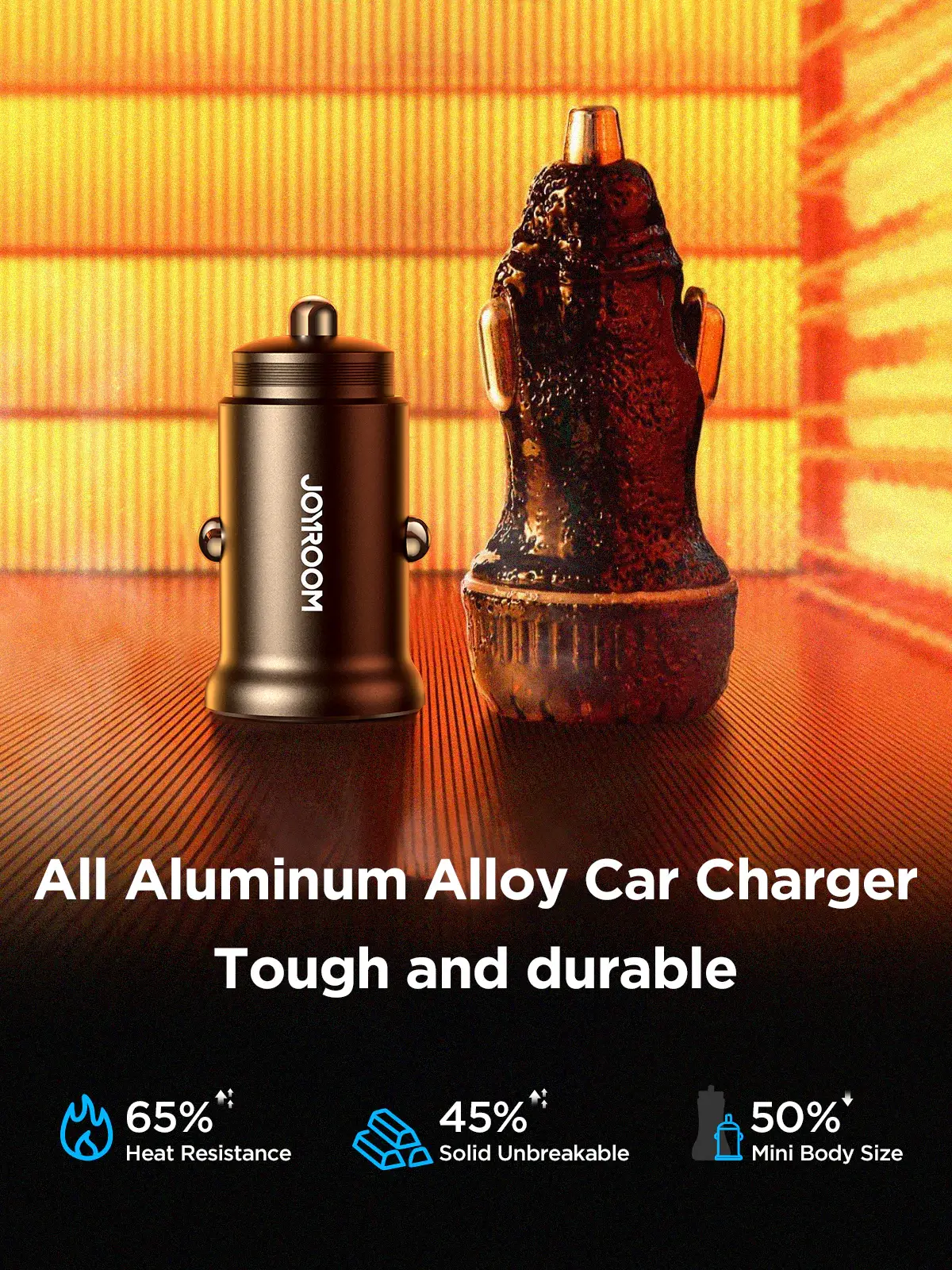 JOYROOM JR-CCN06 30W 2-Port Mini Metal Car Charger