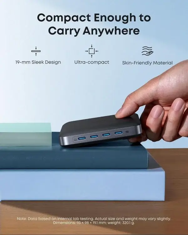 Anker A2155 130W 6-Port Desktop Charger with GaN Nano & PIQ 3.0 Technology