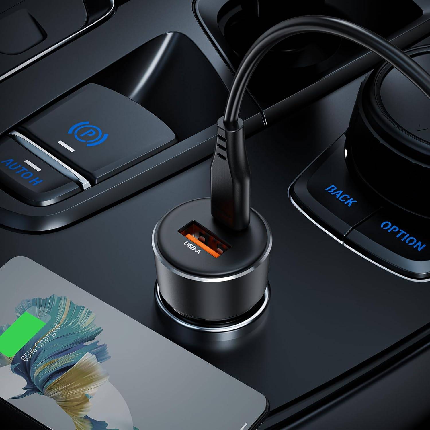 ACEFAST B12 60W Dual-Port Car Charger USB-A & USB-C Fast Charging Adapter