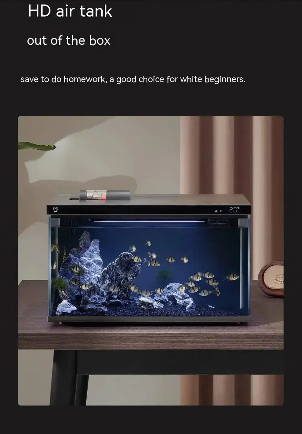 Xiaomi Mijia MYG100 Smart Fish Tank Mobile App Controlled Aquarium with Mijia App Support