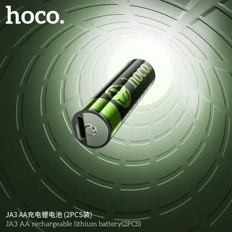 Hoco JA3 Rechargeable AA Lithium Battery 2 Pack