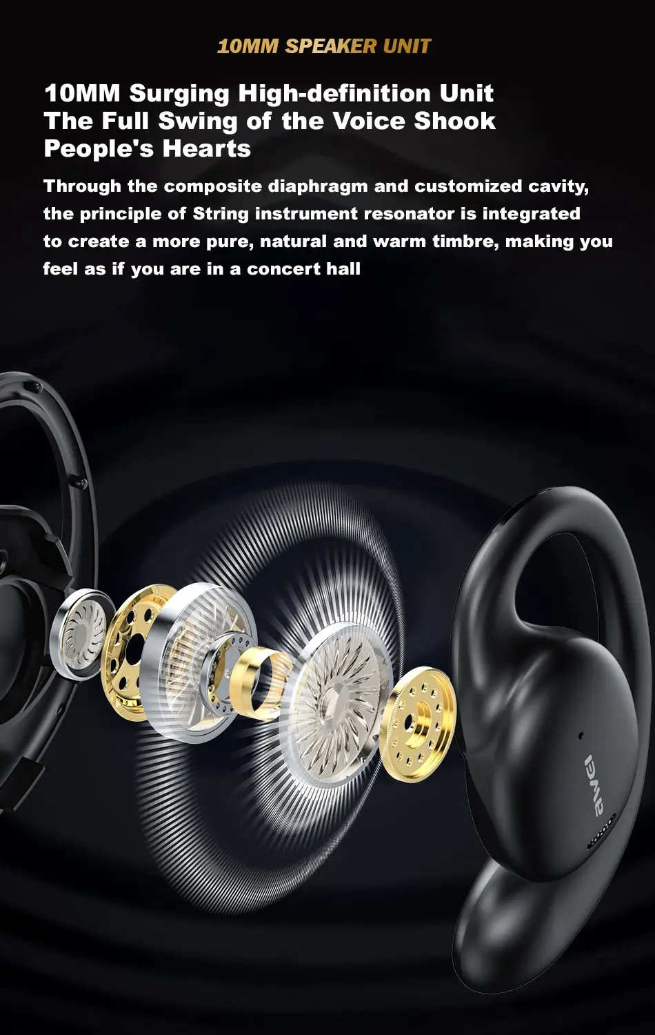 Awei T80 Air Conduction Wireless Sport Earphones