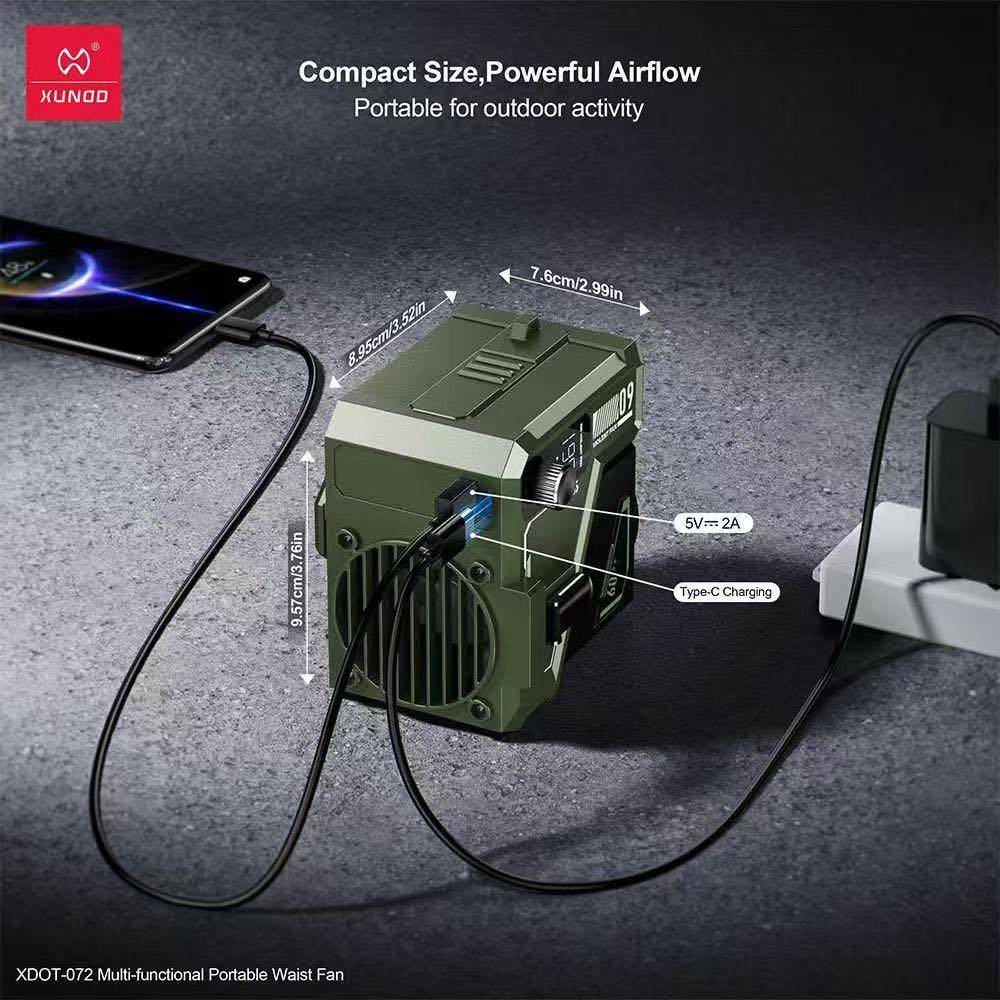 XUNDD XDOT-072 Multi-Functional Portable Waist Fan