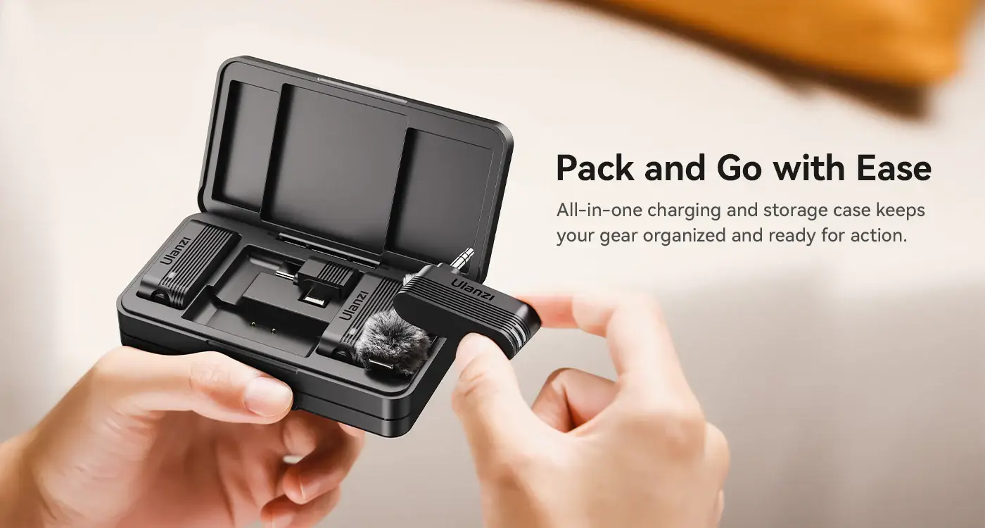 Ulanzi A100 Dual Wireless Lavalier Microphone System