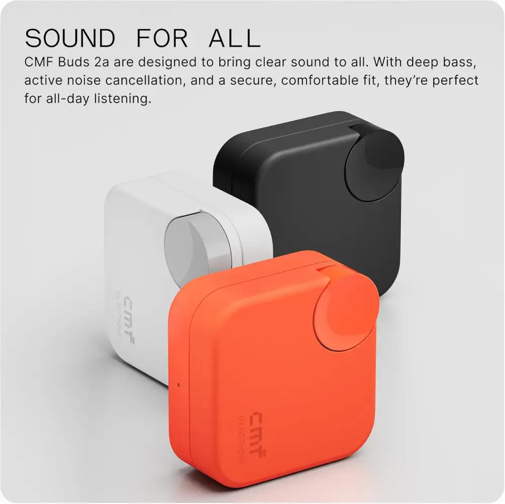 CMF by Nothing Buds 2a True Wireless ANC Earbuds