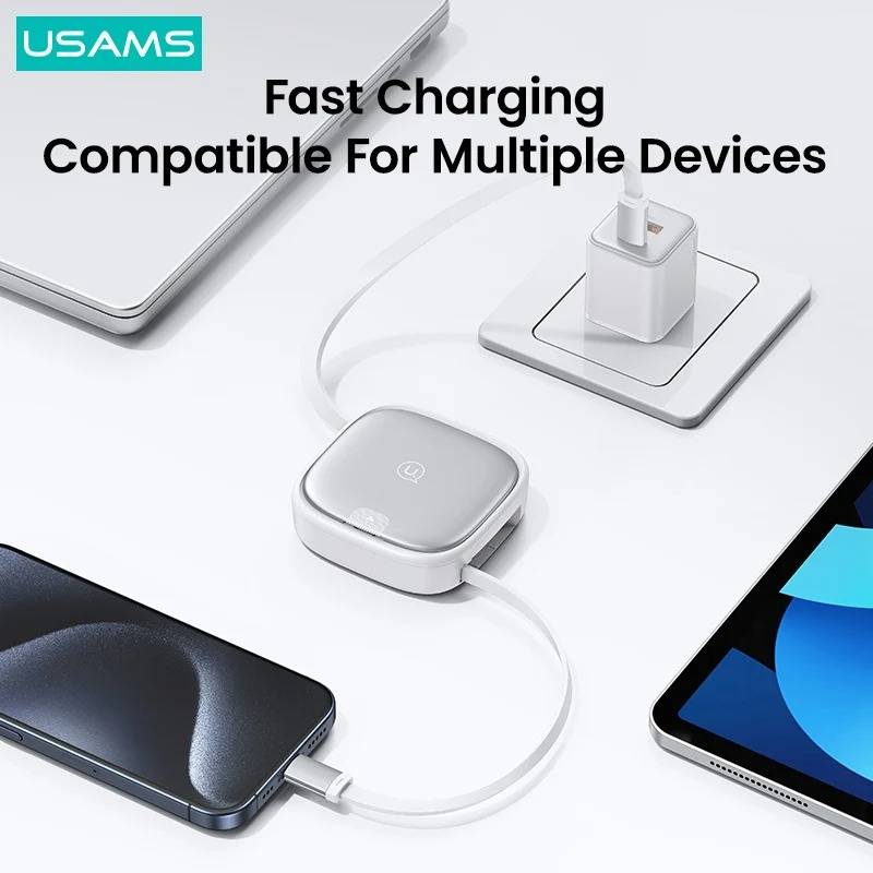 USAMS US-SJ650 60W Fast Charging Cable with Multifunctional Storage Case