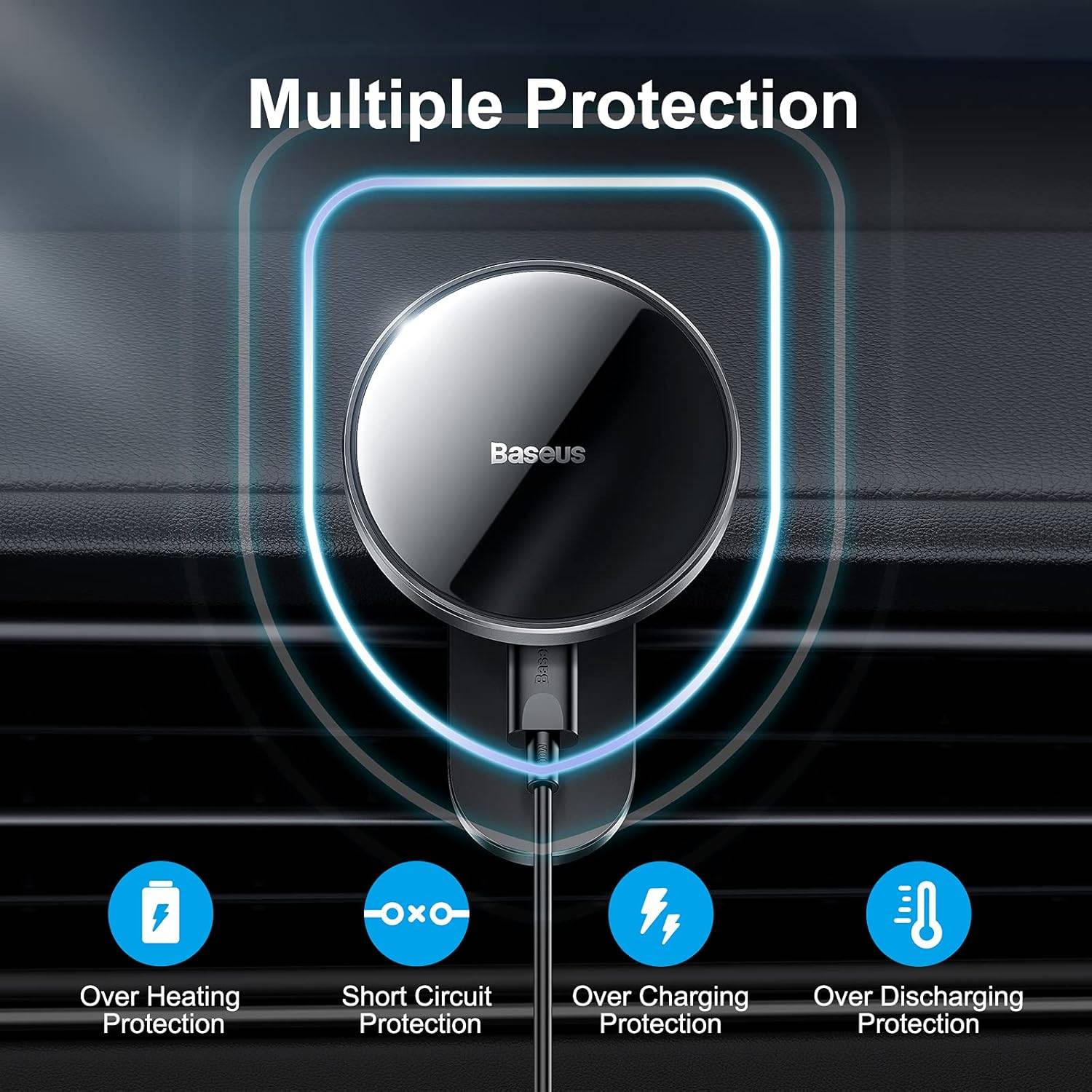 Baseus WXJN-01 15W Magnetic Wireless Car Charger