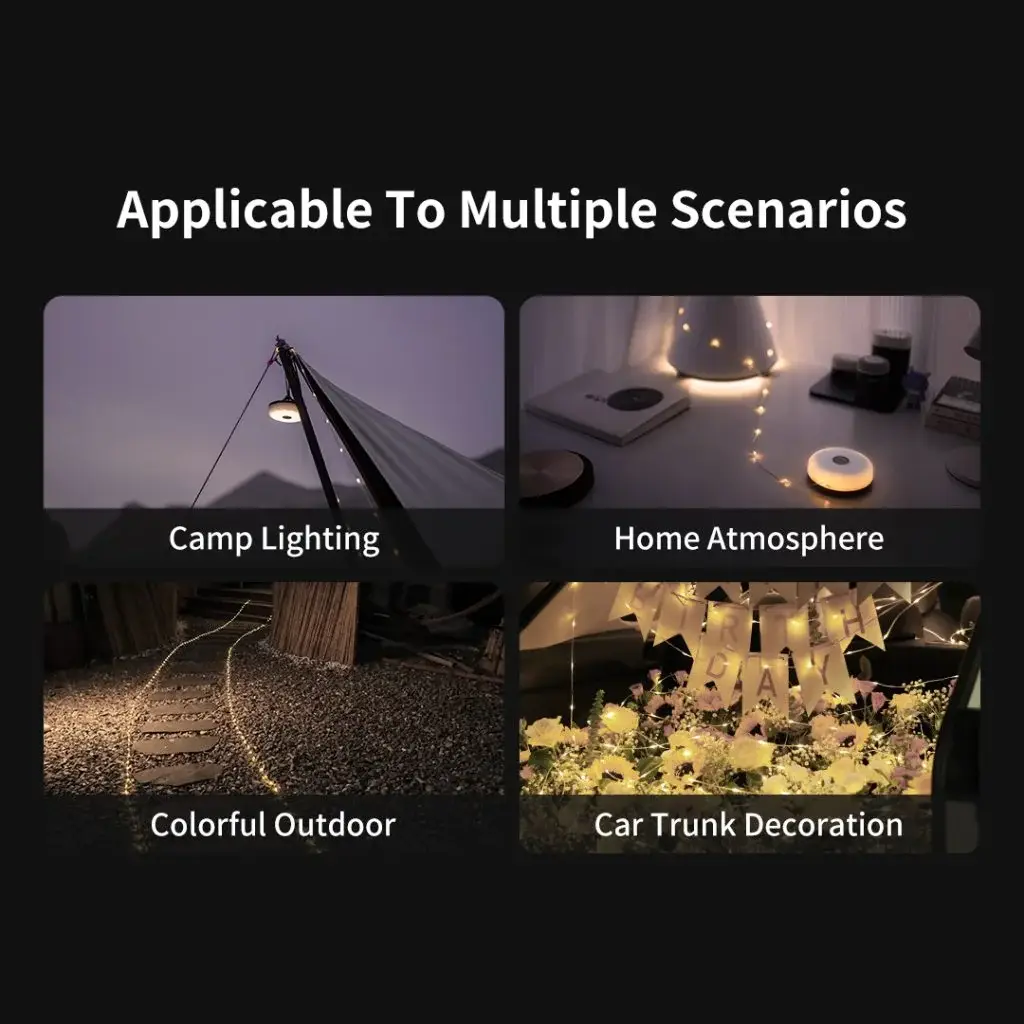 Xiaomi NexTool IPX7 Waterproof Camping Atmosphere Light Rechargeable Night Lamp