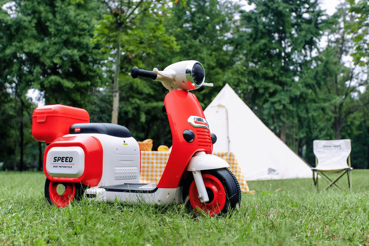 Rechargeable Electric Toy Bike for Kids (Ages 3-8) with Battery-Powered Motor